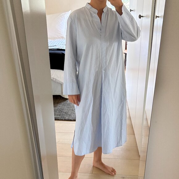 Cotton Seersucker Handmade Kaftan - Picture 1 of 5